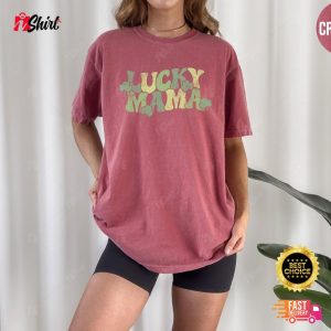 Lucky Mama Shirt Shamrock Irish Mom 2